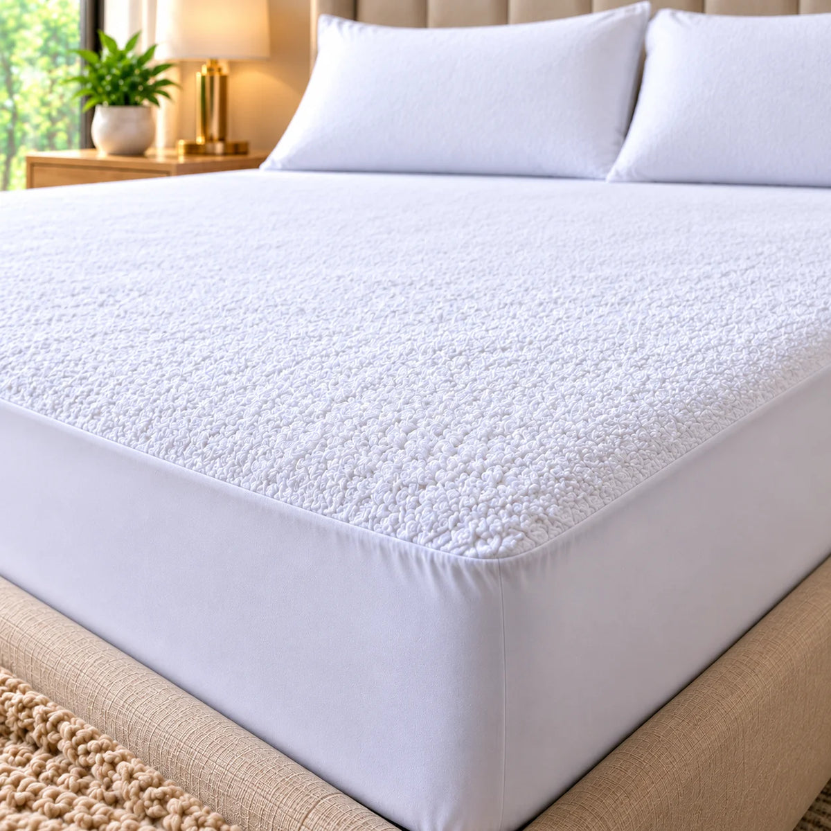 Bundle-Waterproof Mattress Protector+Pillow Cover
