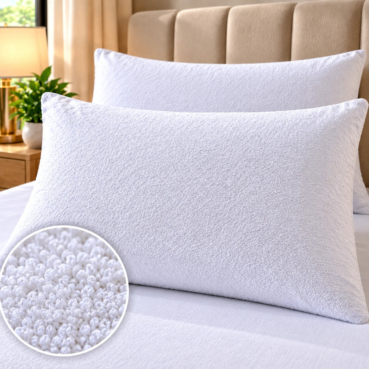 Bundle-Waterproof Mattress Protector+Pillow Cover